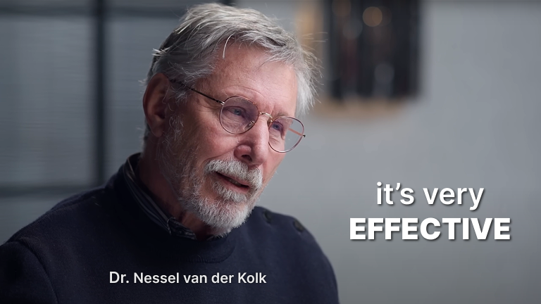 Dr. Bessel van der Kolk, author of  The Body Keeps the Score, in conversation on a podcast.